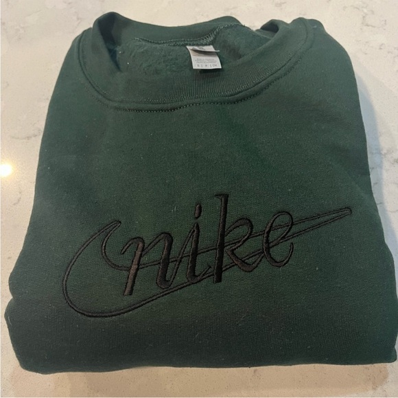 Other - Custom Nike Olive Sweatshirt